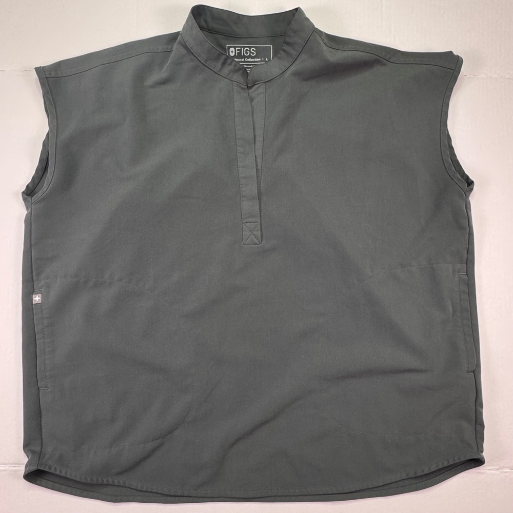 FIGS‎ Rafaela Sleeveless Scrub Top Moss Green Oversized FIONx Womens Large